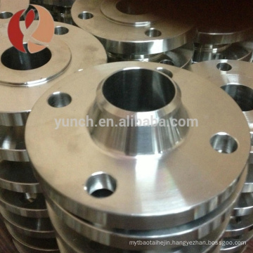 top quality polished surface welding neck titanium flange